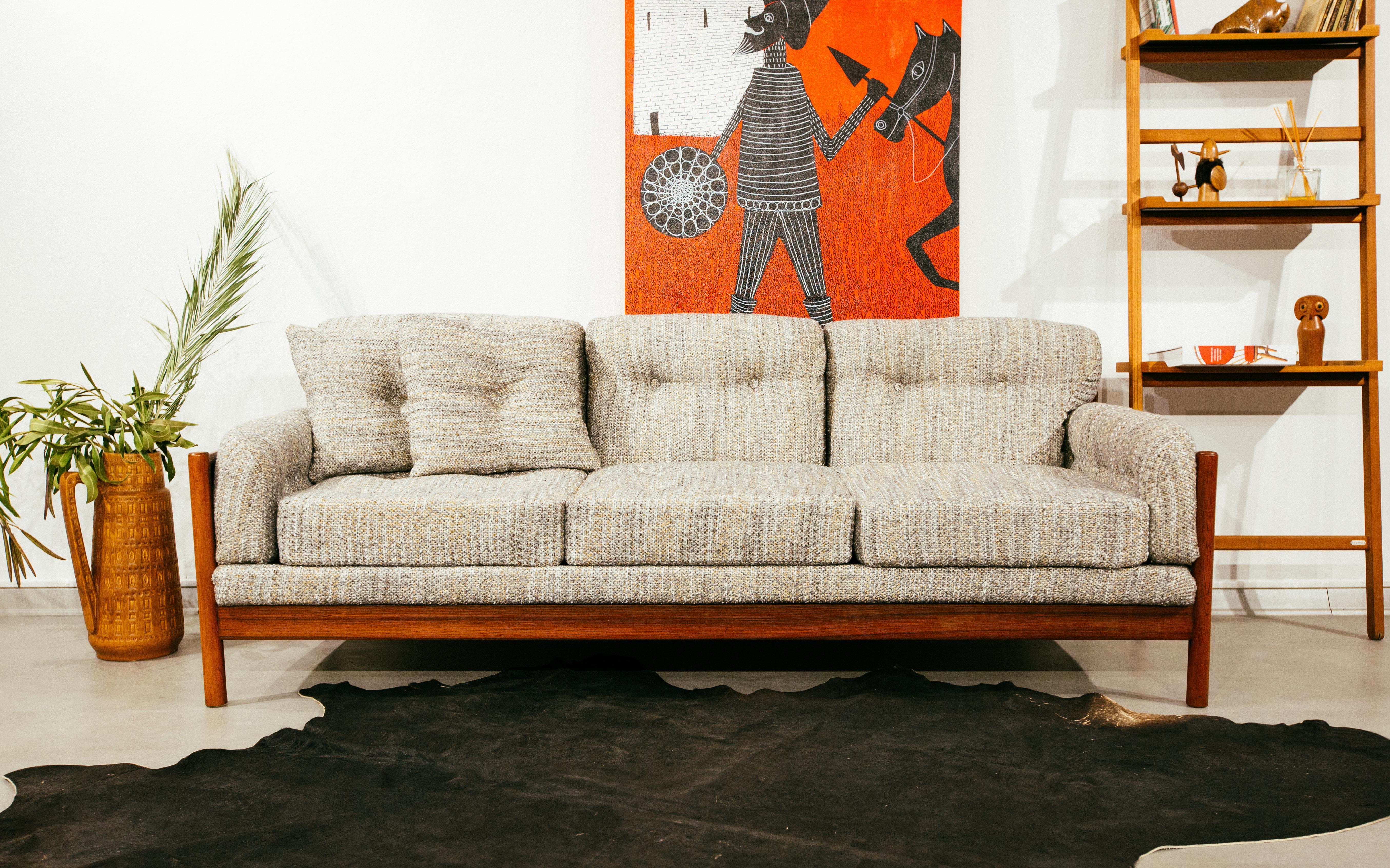 1960s, İskandinav ,Rosewood ağacı kanepe 